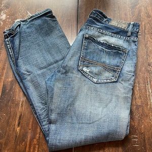 Express Kingston Men's Bootcut Jeans Classic Fit Medium Wash Denim 33x32